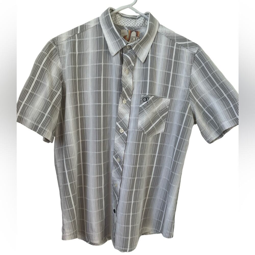 OP Gray Plaid Men's Shirt